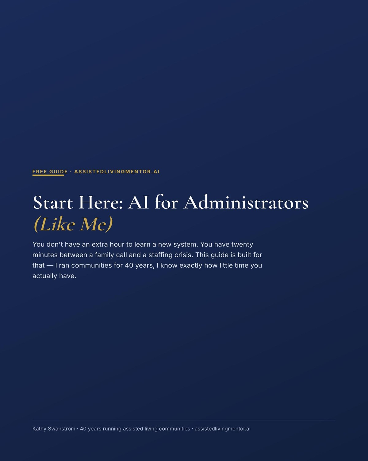 Start Here: AI for Administrators