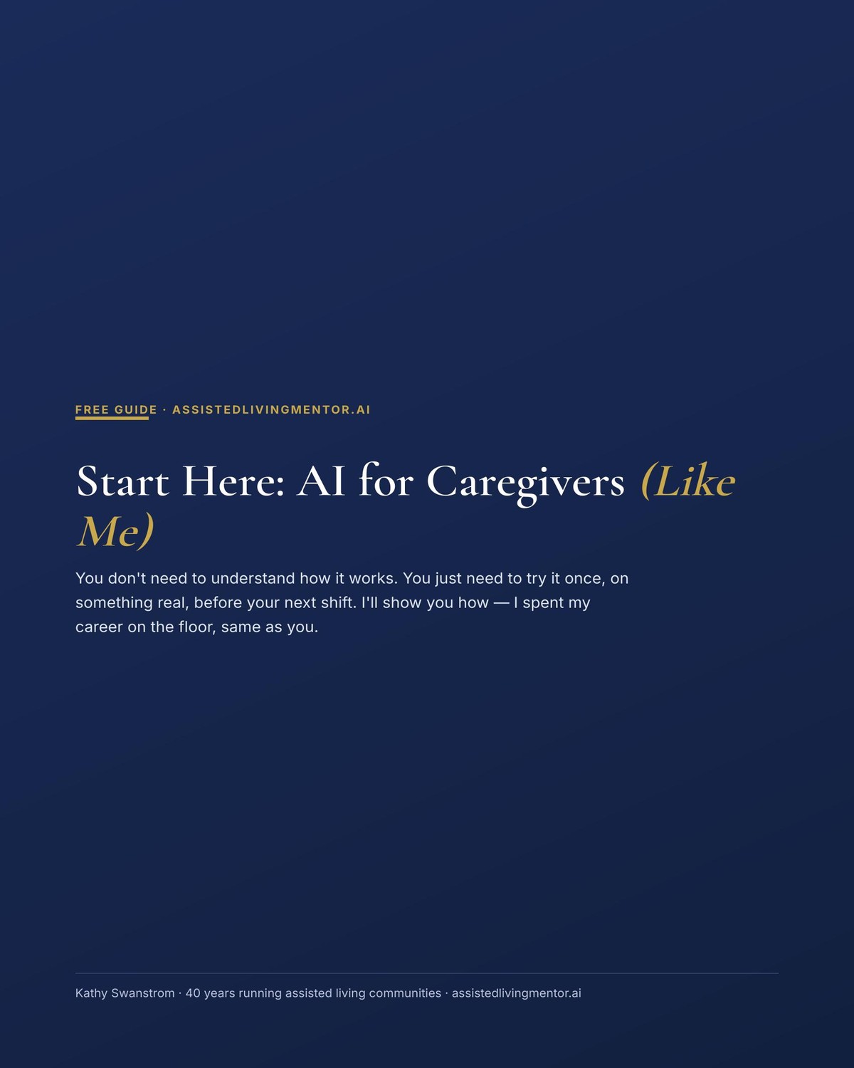 Start Here: AI for Caregivers