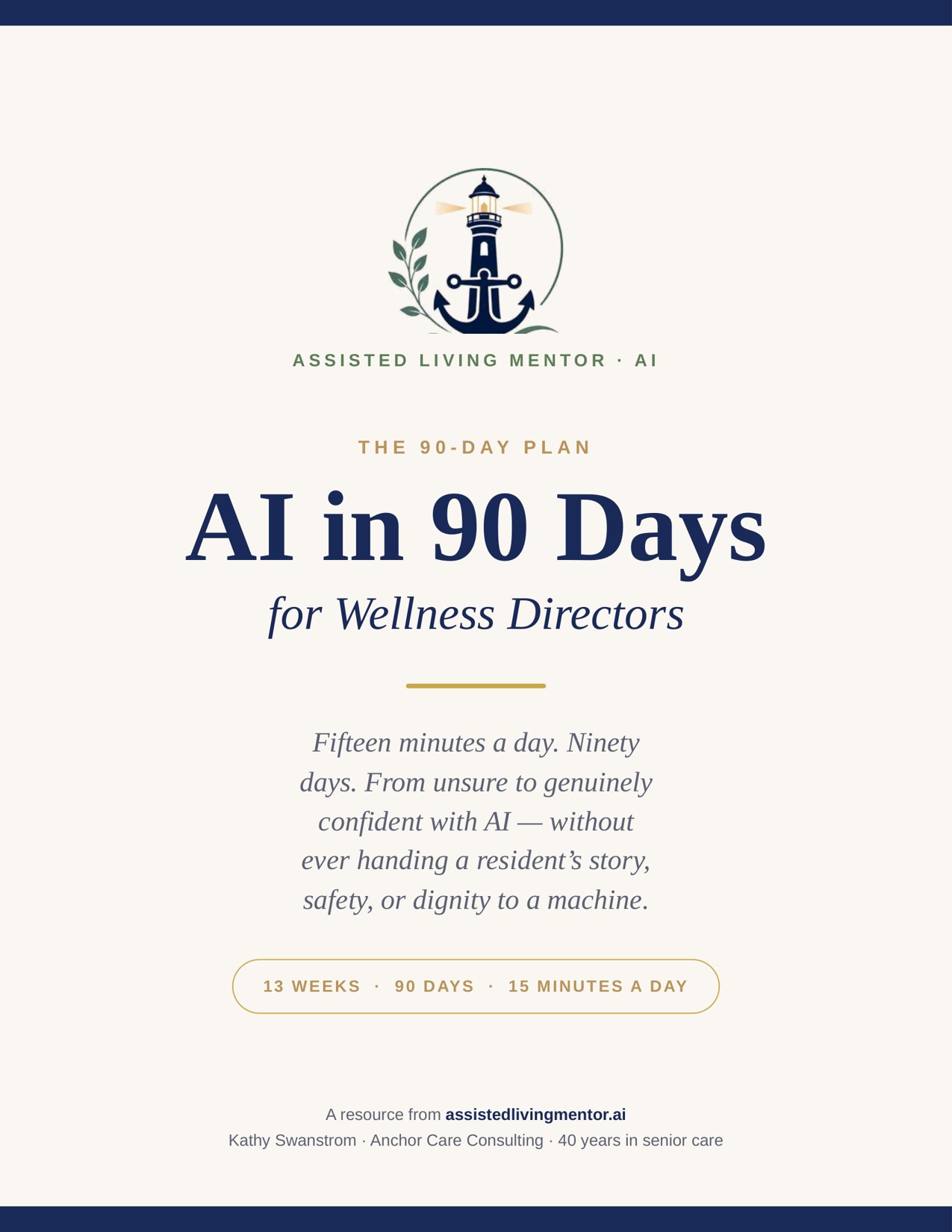 The 90-Day AI Plan for Wellness Directors