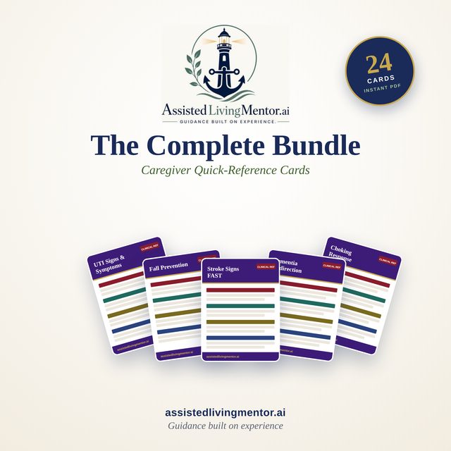 The Complete Bundle — 24 caregiver reference cards