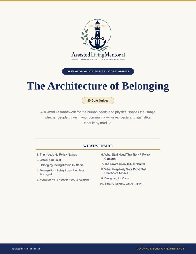The Architecture of Belonging — a leadership guide series for senior living