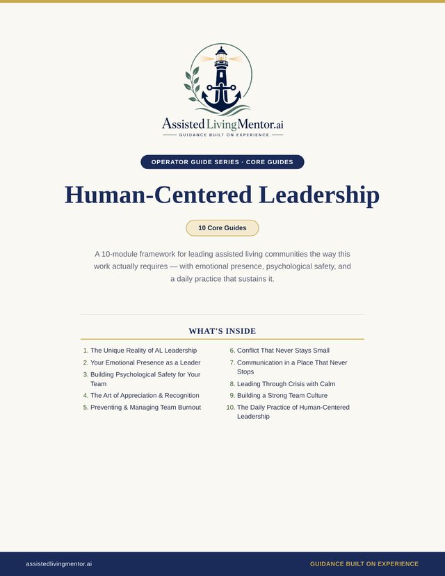 Human-Centered Leadership — a leadership guide series for senior living