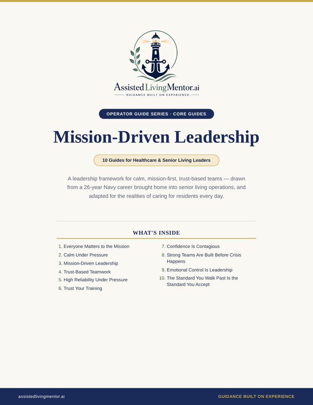 Mission-Driven Leadership — a leadership guide series for senior living