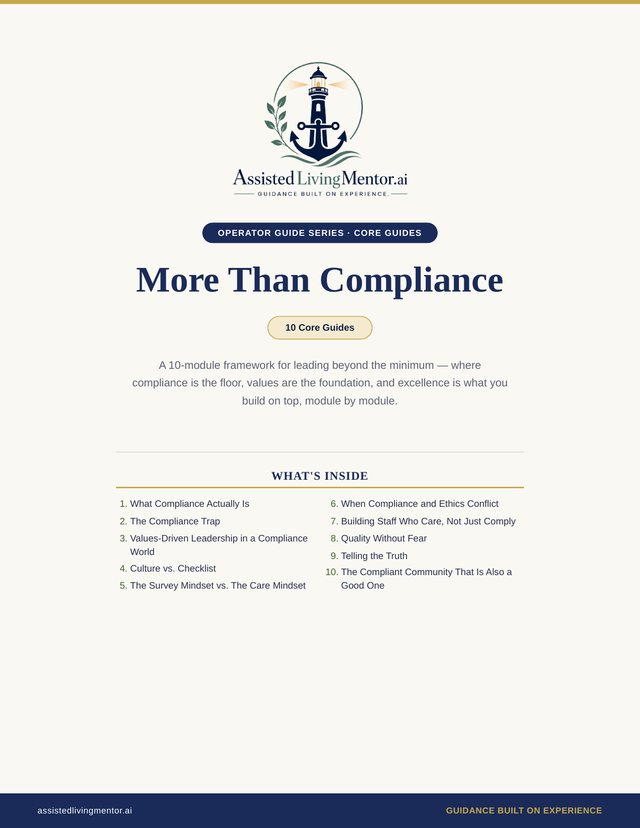 More Than Compliance — a leadership guide series for senior living