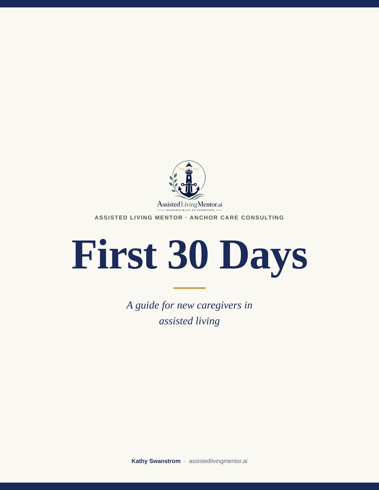First 30 Days — new-caregiver onboarding guide