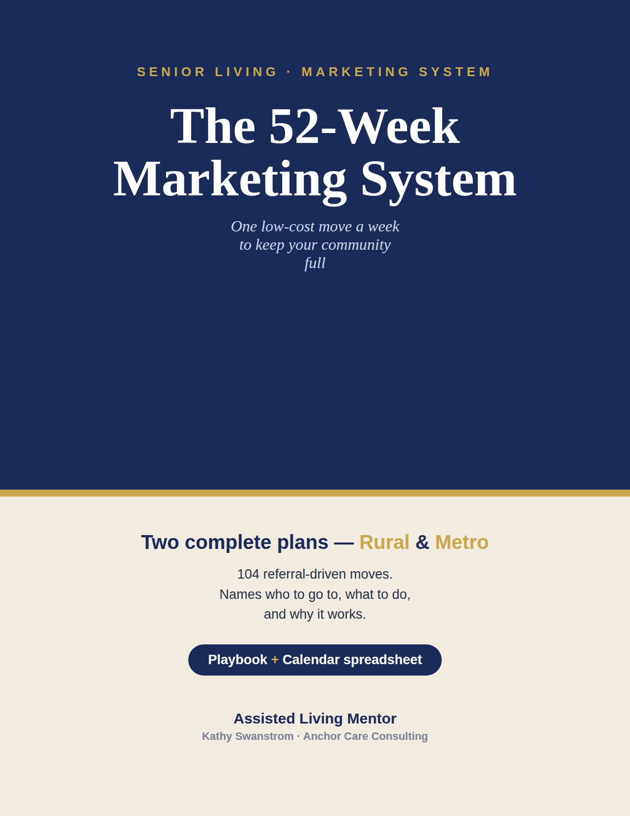 The 52-Week Senior Living Marketing System