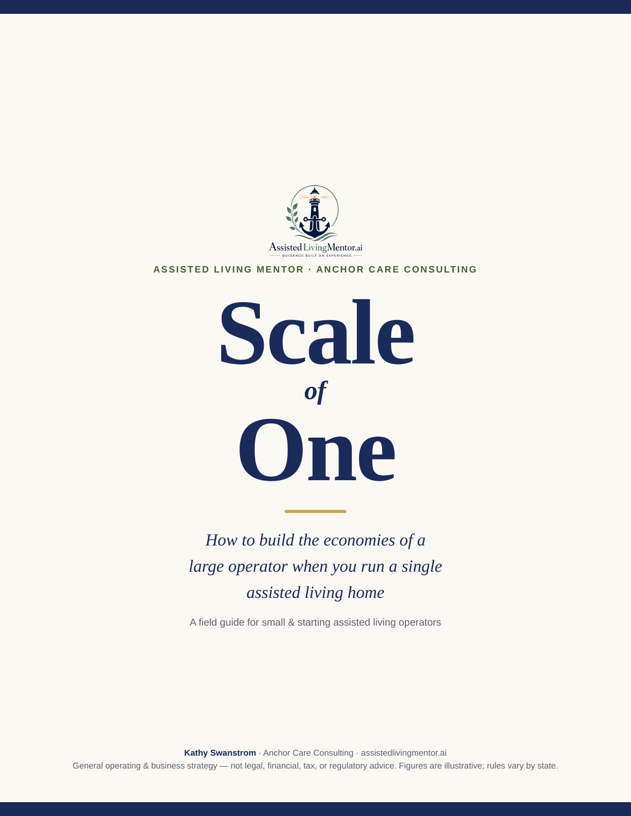 Scale of One — how to build the economies of a large operator